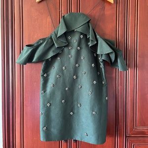 Emerald Green Short Dress